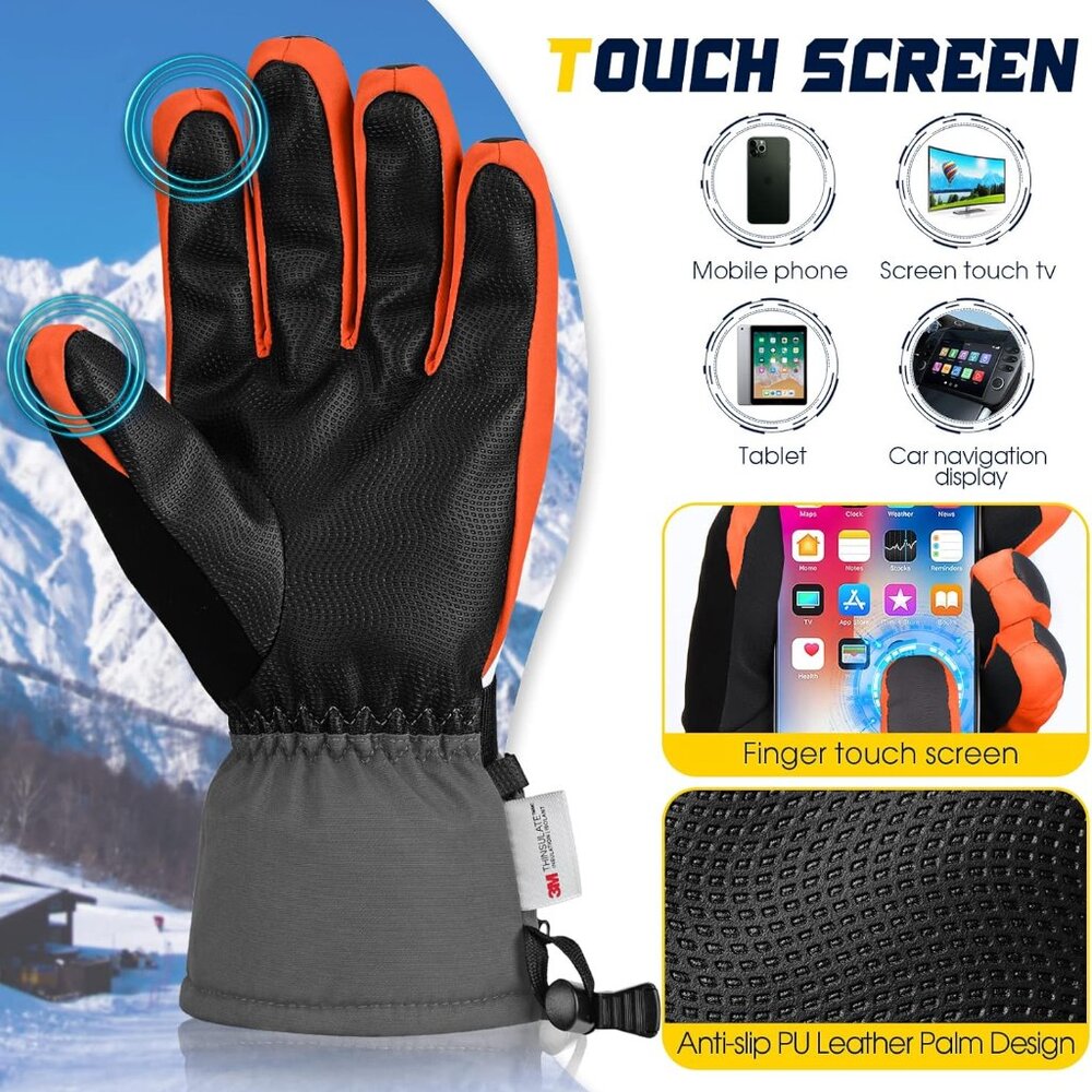 Winter Touchscreen Snowmobile Gloves - image 8